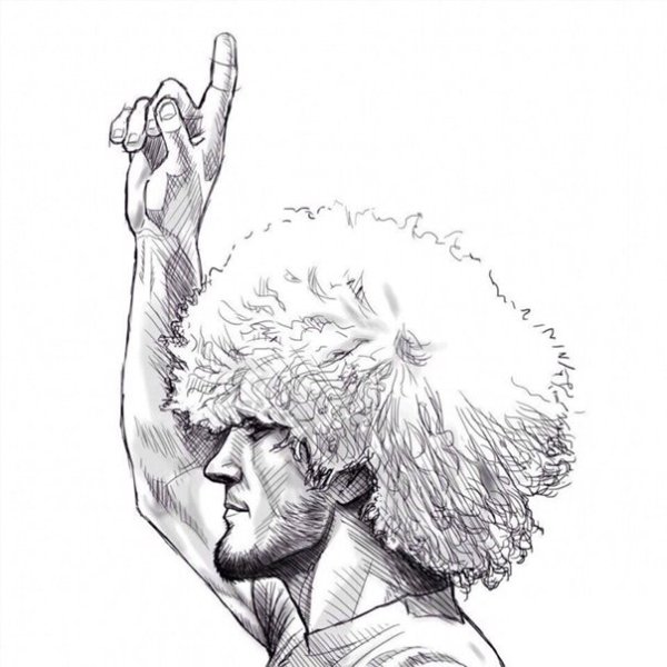 Портрет Хабиба Нурмагомедова