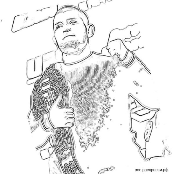 Рисунок Хабиба Нурмагомедова