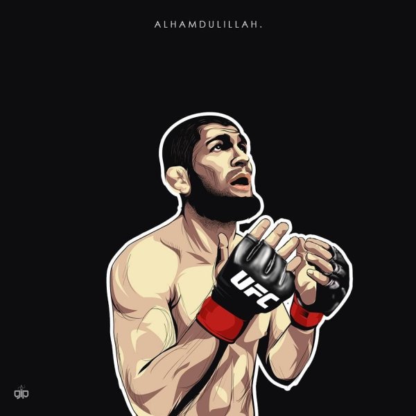 Хабиб портрет карандашом