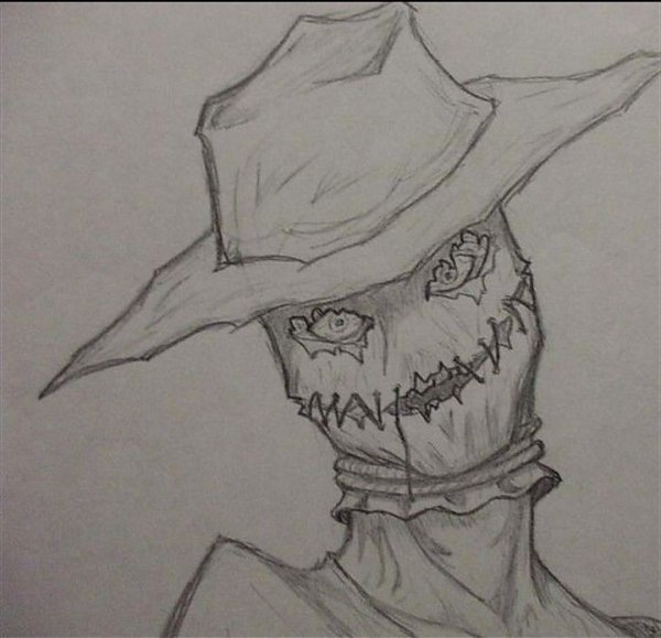 Раскраска крипипаста безглазый Джек