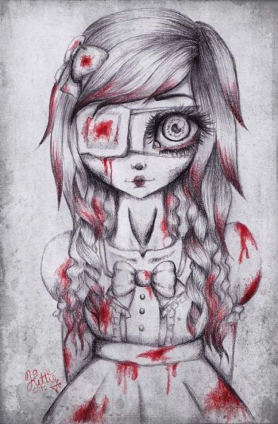 Страшные рисунки карандашом для срисовки