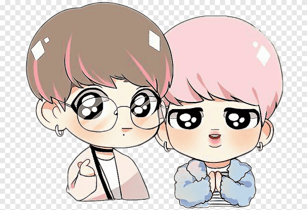 K Pop Art Чиби BTS