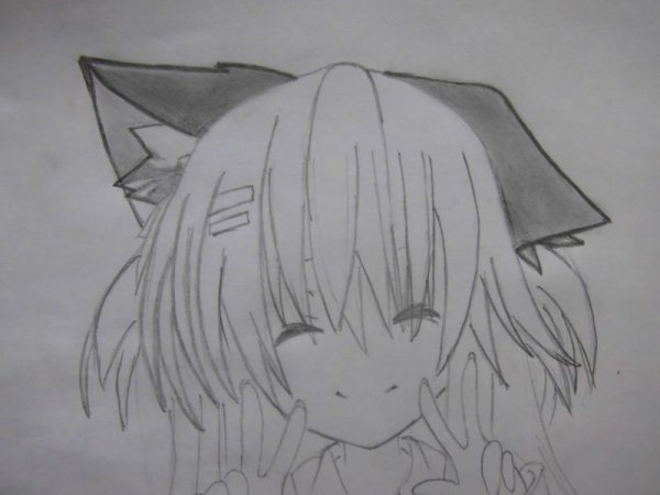 Аниме девушки с ушками карандашом