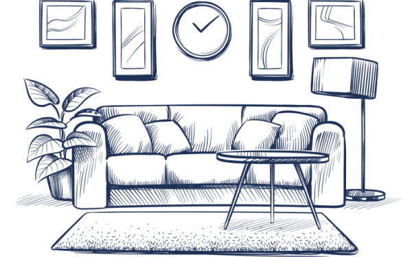 Sketch диван интерьер