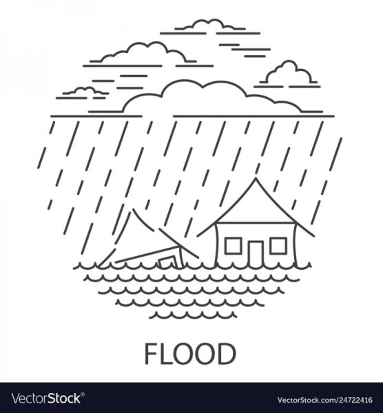 Наводнение раскраска