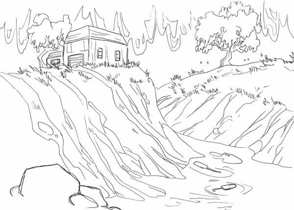 Раскраски на тему весенний паводок