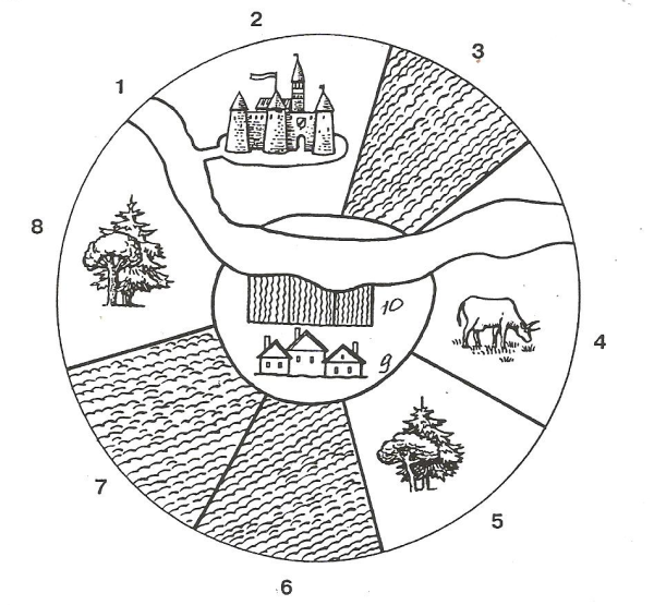 Схема феодального поместья