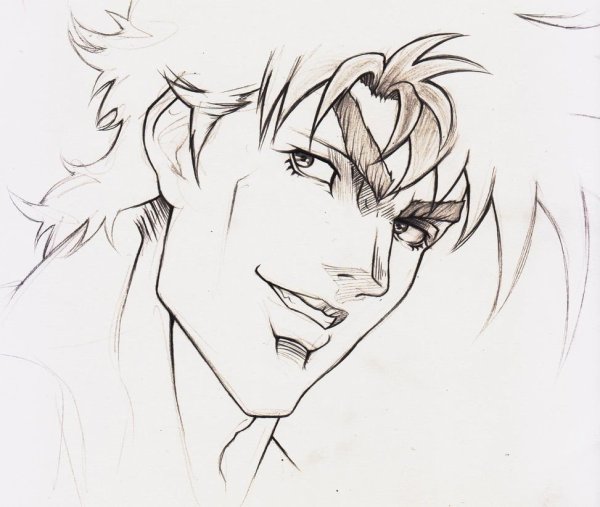 Джо Джо дио карандашом