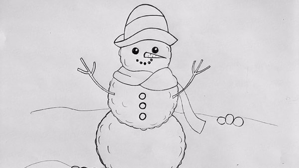 Новогодние рисунки для срисовки лёгкие