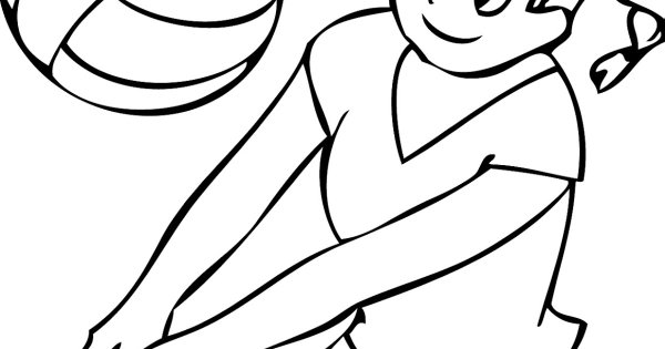 Человек с гантелями карандашом