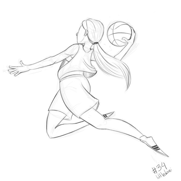 Спортсмен рисунок