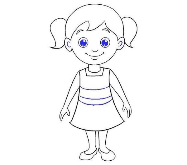 Мультяшная девочка