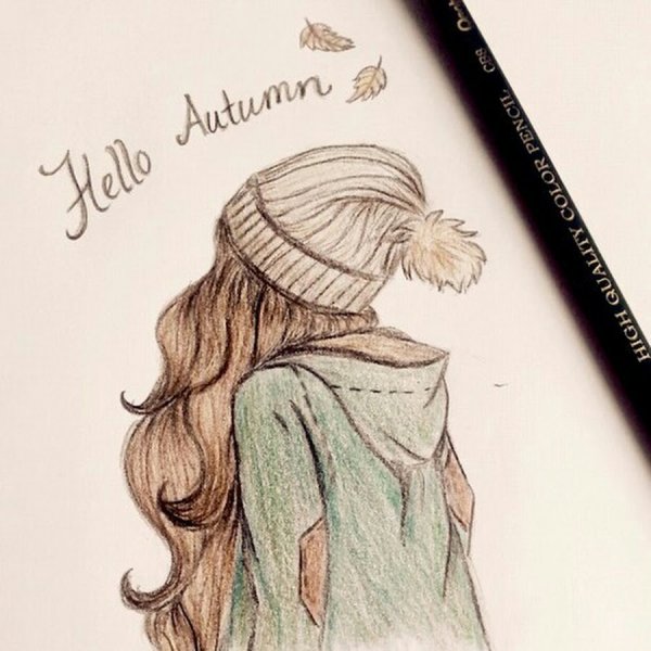 Рисунки для скетчбука девочки легко