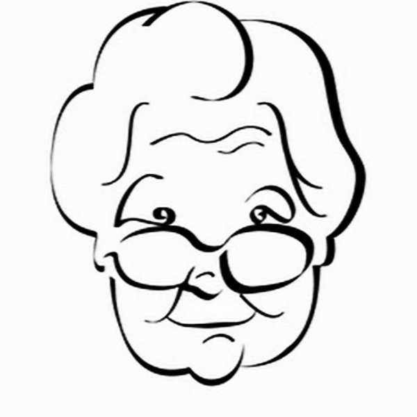 Очертания лица бабушки
