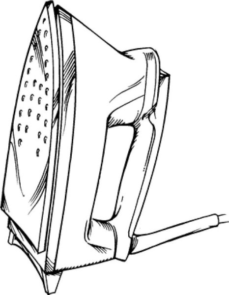 Старый утюг раскраска