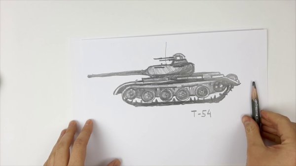 Рисование по клеточкам танки т-34