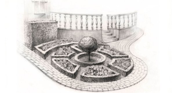 Малые архитектурные формы рисунок