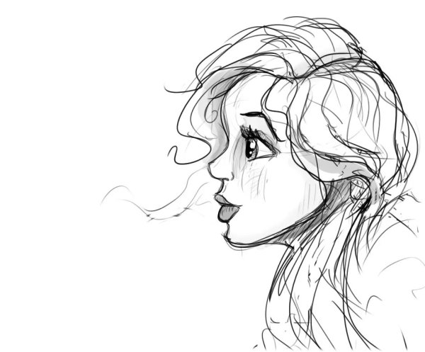 Девушка рисунок