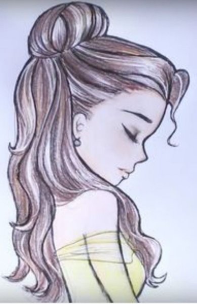 Рисунки для срисовки девочки