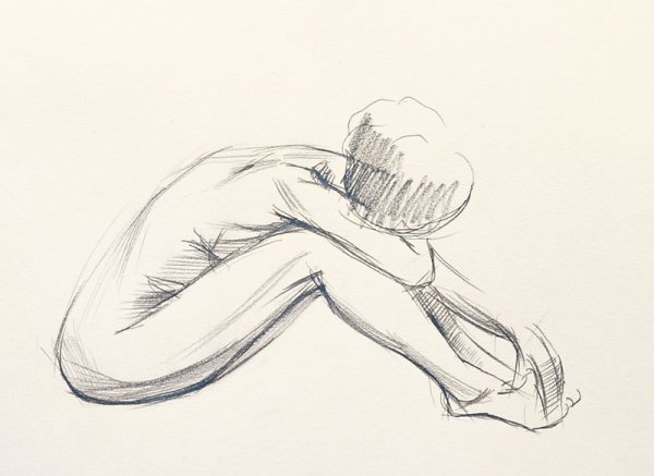 Зарисовки людей карандашом