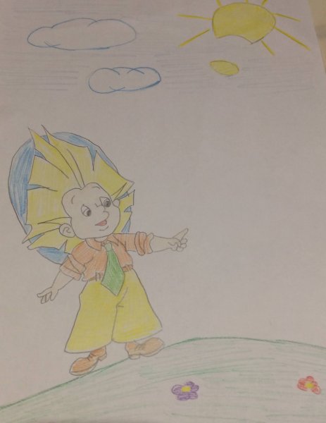 Незнайка гусля раскраска