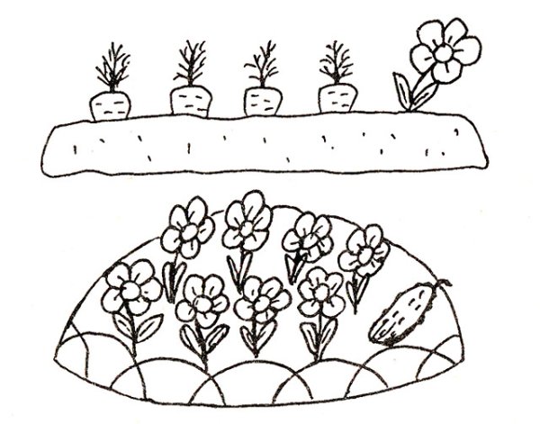 Цветочный горшок раскраска