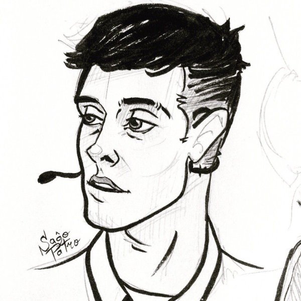 Антон Шастун для срисовки