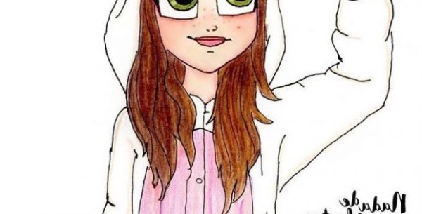 Девочка в кигуруми для срисовки