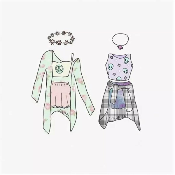 Стили одежды для срисовки