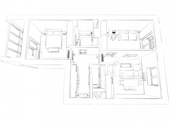 Планировка квартиры эскиз
