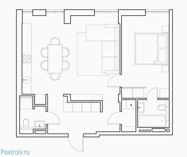 План квартиры сверху
