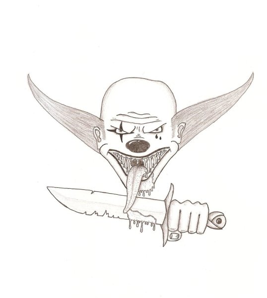 Страшные рисунки для срисовки простые