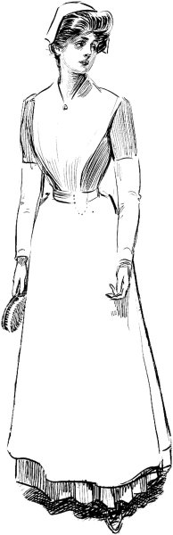 Девушка 19 века карандашом