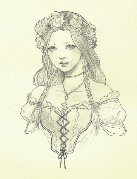 Исторические прически для рисования