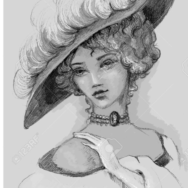 Платья 19 века для срисовки