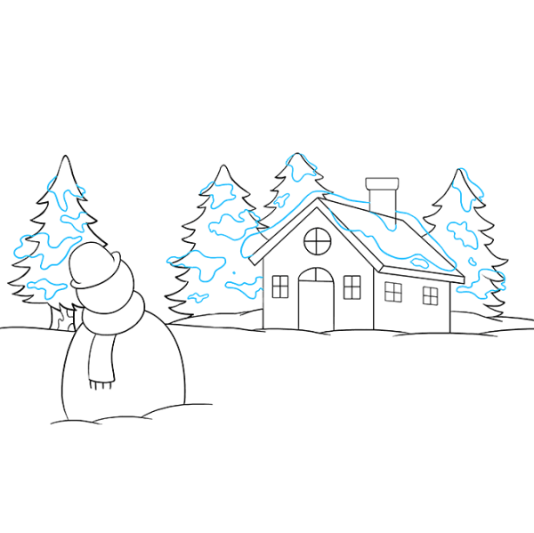 Рисование зима