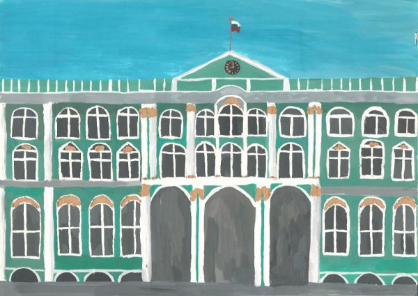 Зимний дворец срисовать