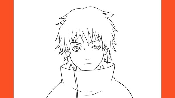 Раскраски Наруто Сасори