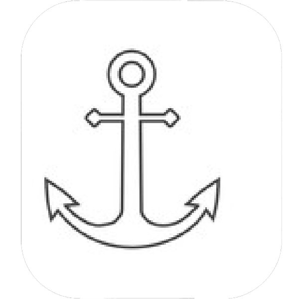 Якорь рисунок без фона