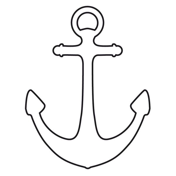 Якорь раскраска