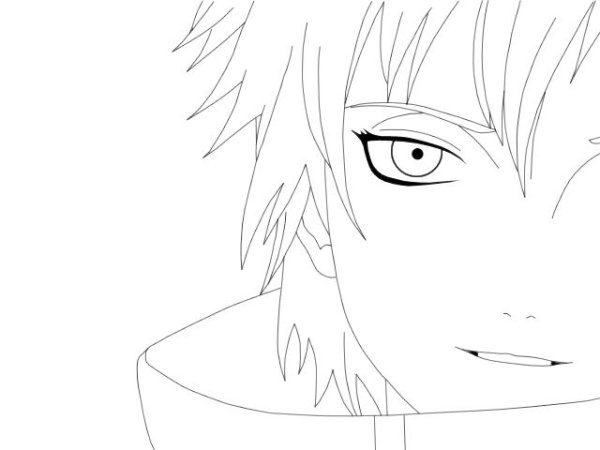 Рисование персонажей Наруто Сасори