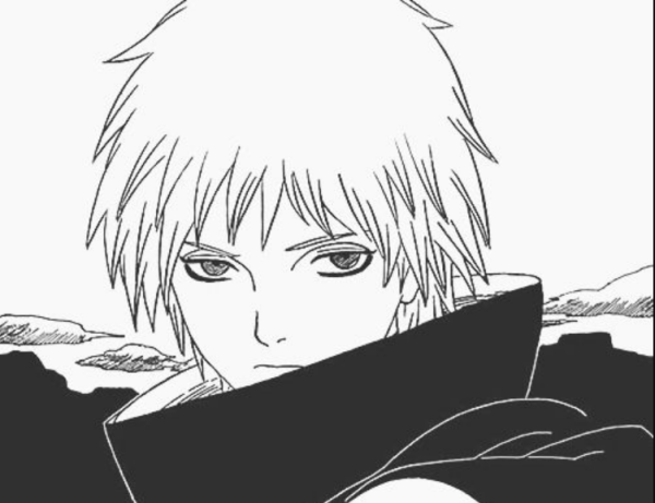 Раскраски Наруто Дейдара Сасори