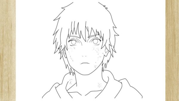 Сасори черно белый