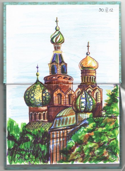 Храм на крови рисунок