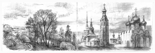 Софийский собор Вологда контур