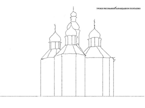 Купол православного храма вектор