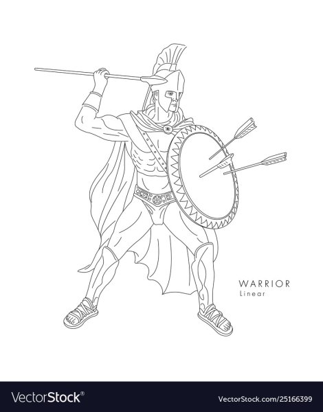 Спартанец карандашом