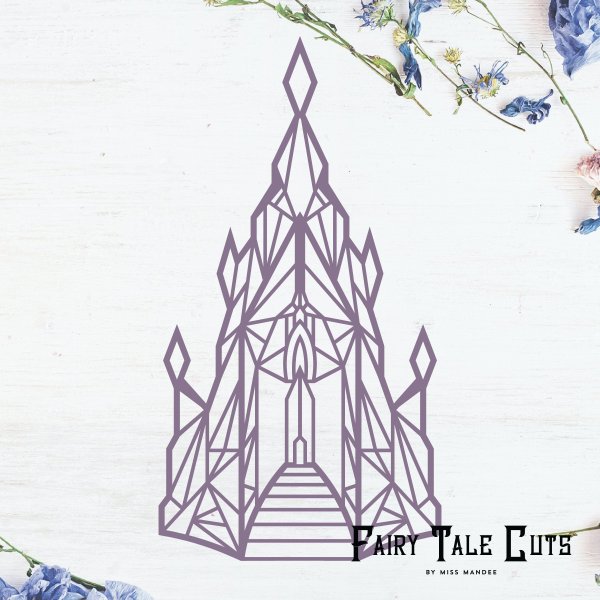 Замок Эльзы вытынанка