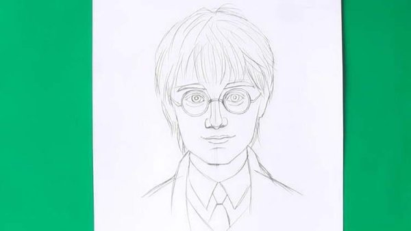 Гарри Поттер рисунок поэтапно