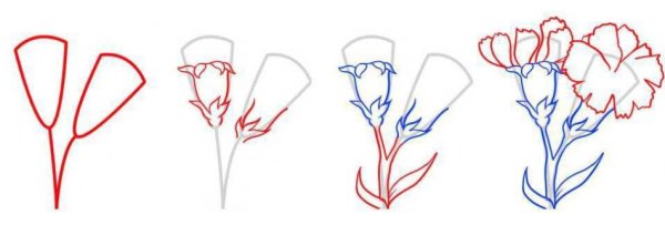 Гвоздики для вырезания